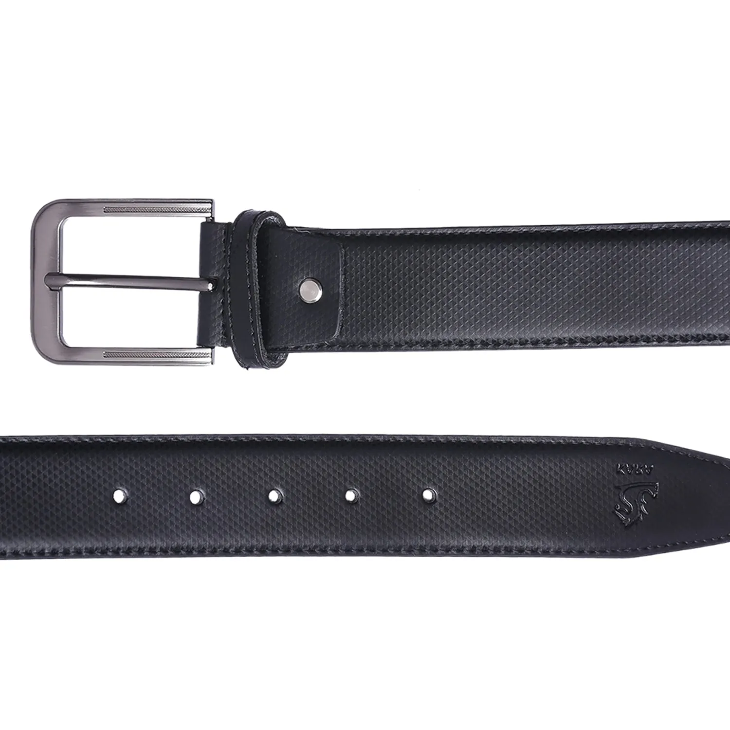 4206 Black Textured Belt for Men