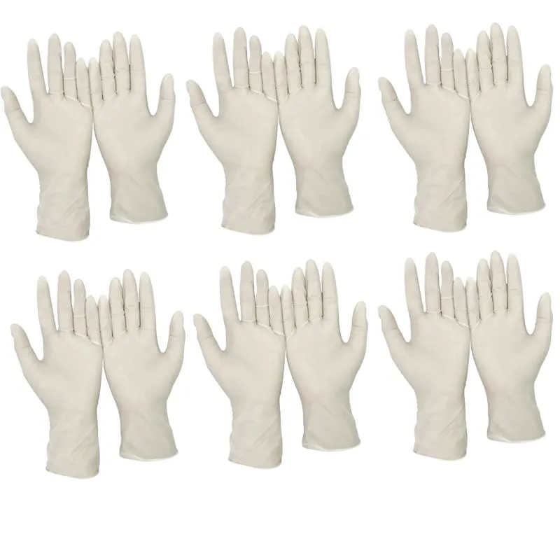 6 Piece Multi-Functional Rubber Disposable Powder Free Gloves H130073