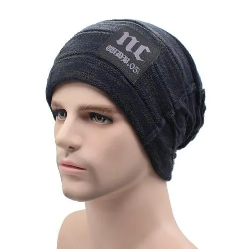 AETRUE Winter Knitted Hat Beanies Men Women Scarf Caps