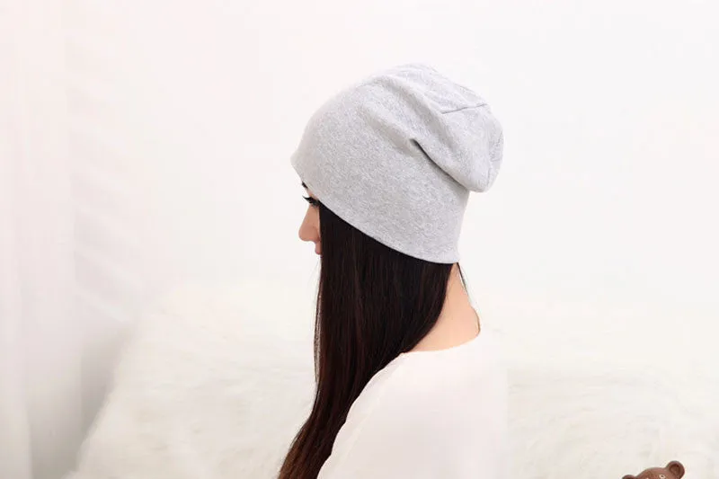 Autumn Fashion New Knit Baggy Beanie Hat with Star Female Warm Winter Hats for Girls Women Beanies Bonnet Head Cap