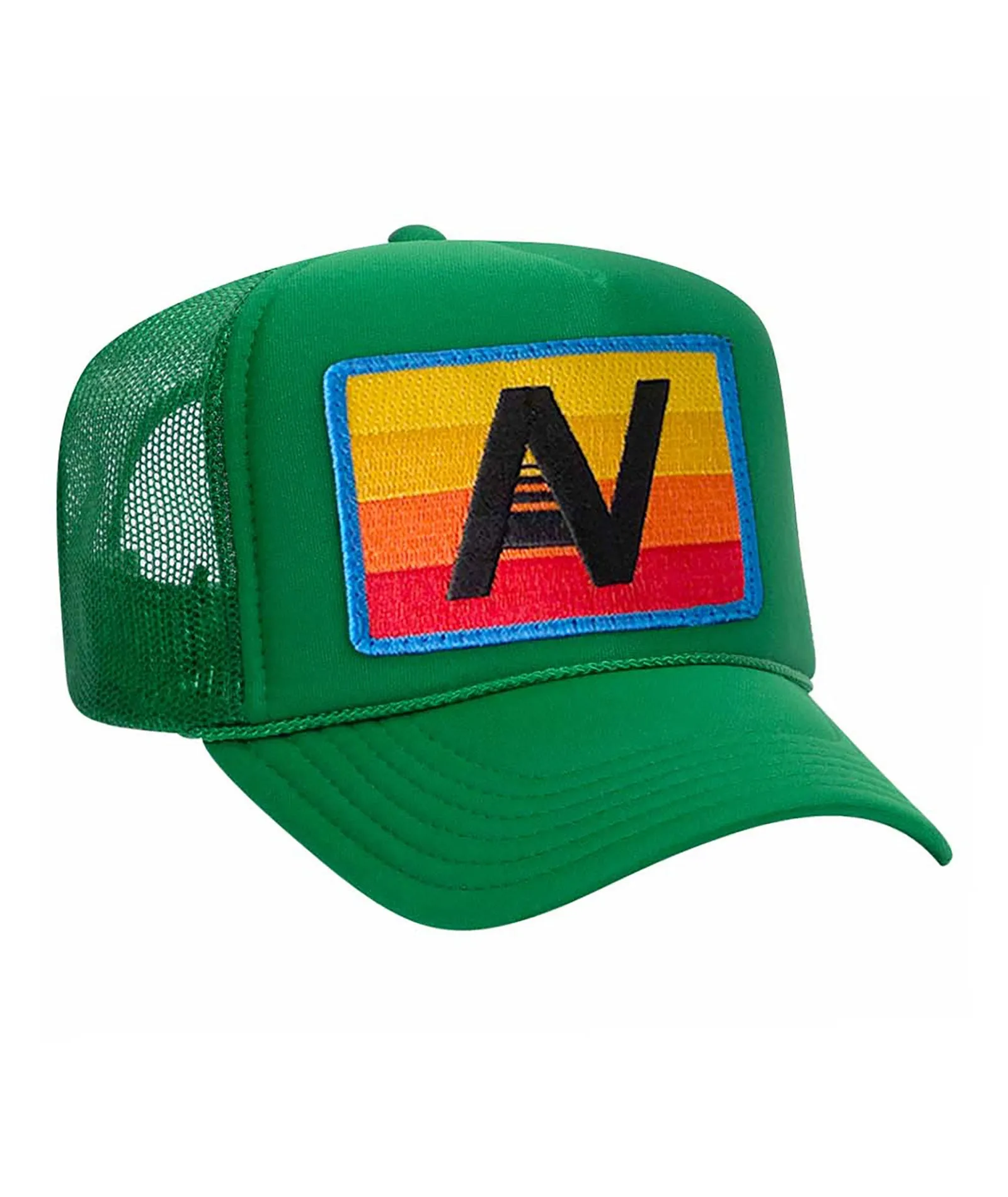 Aviator Nation Kids Logo Rainbow Vintage Foam Trucker