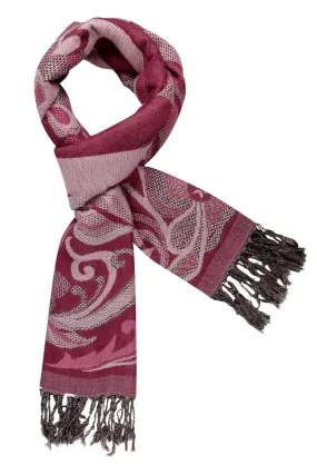 Baby Pink Floral Patterned Scarf