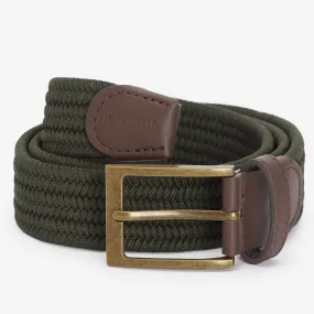 Barbour Nevis Webbing Belt in Dark Olive