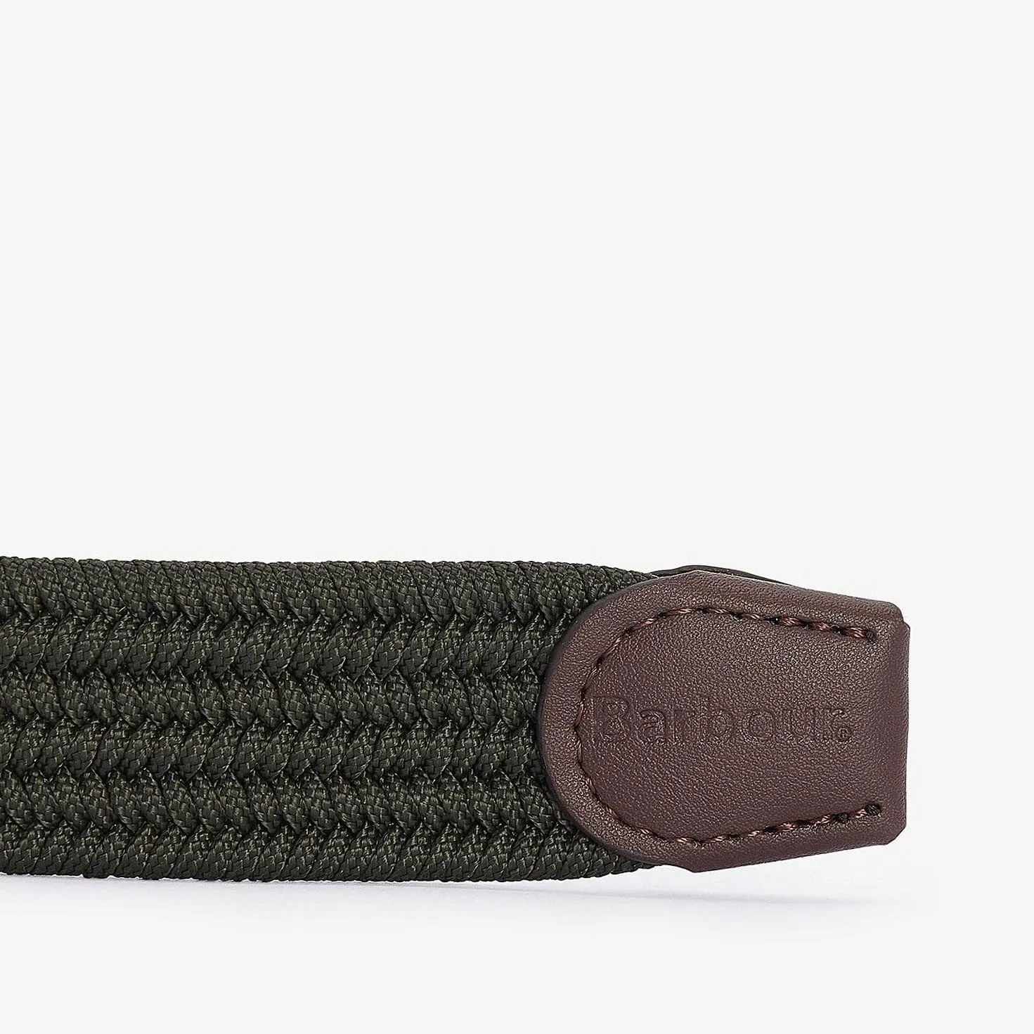 Barbour Nevis Webbing Belt in Dark Olive