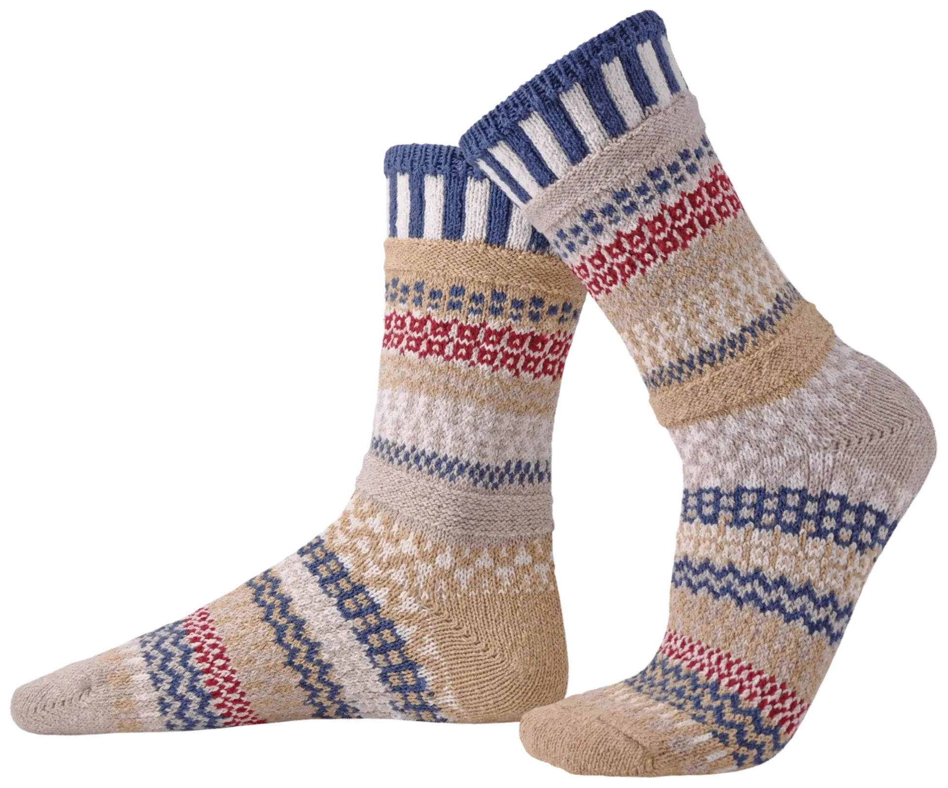 Bateau Mouche Recycled Cotton Crew Socks