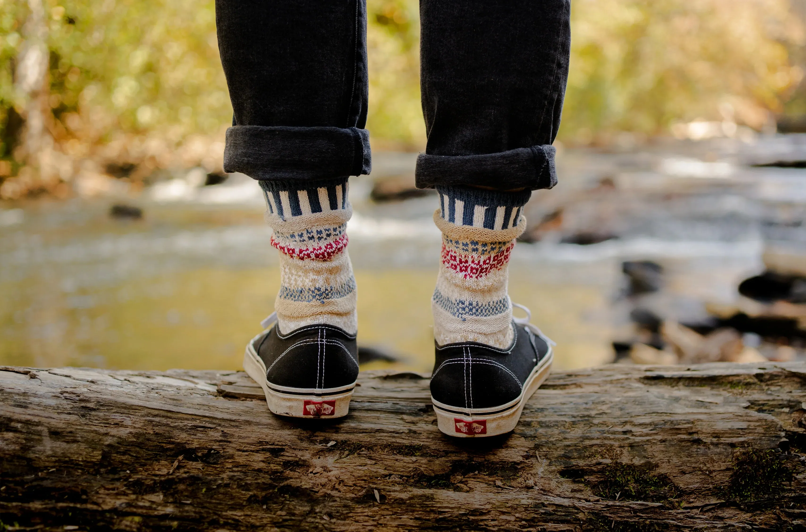 Bateau Mouche Recycled Cotton Crew Socks