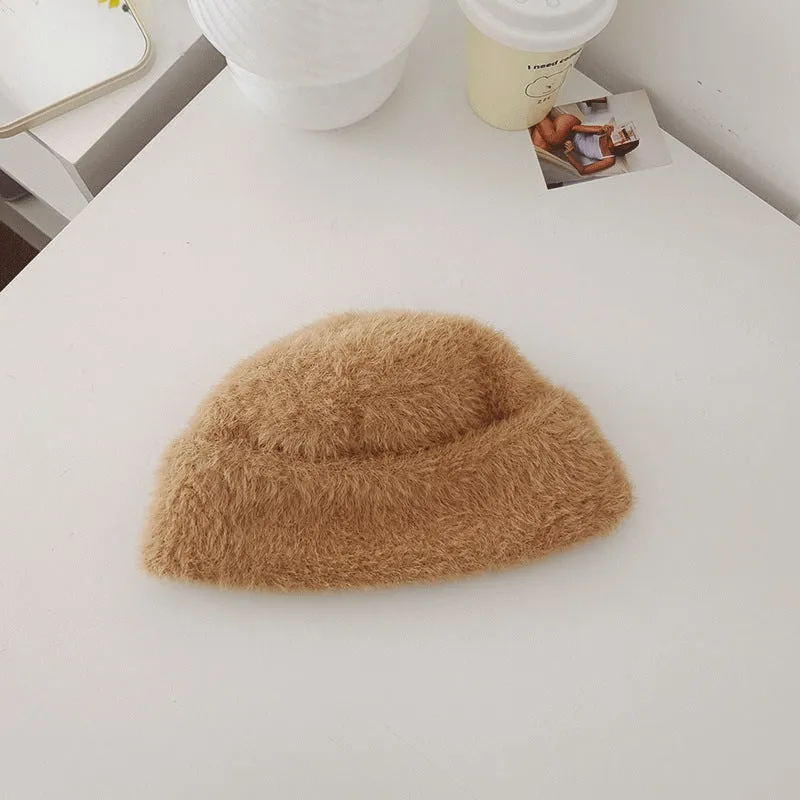 Beanies Lamb Wool Dome Skullcap Women's Winter Japanese Fashion Warm Hat