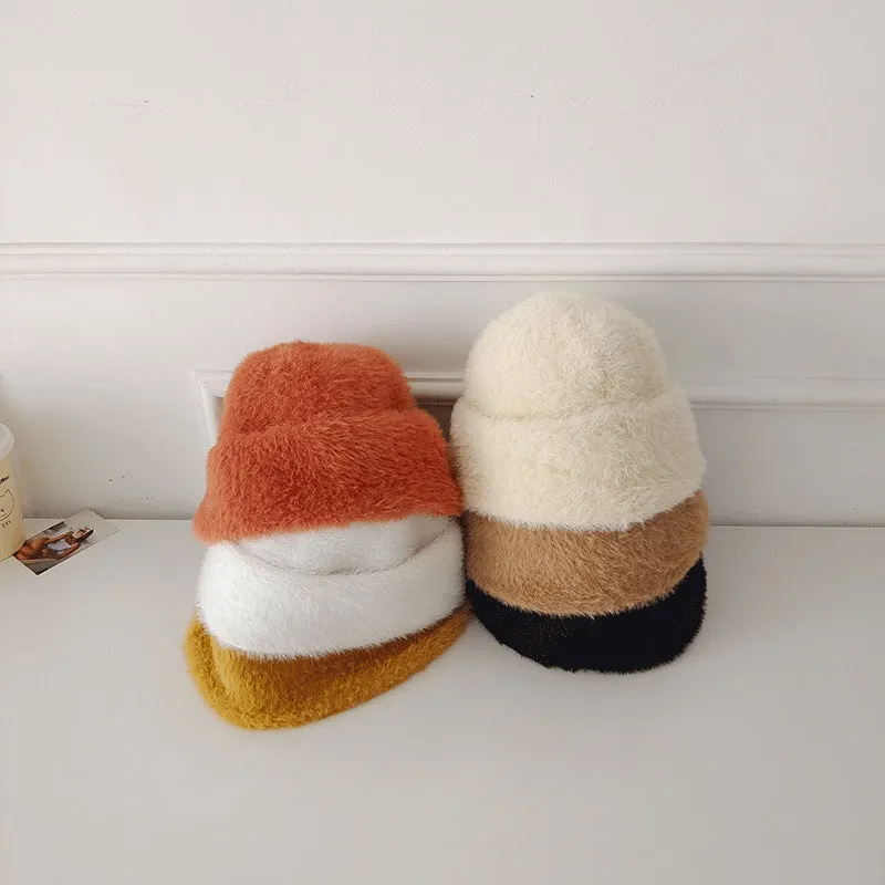 Beanies Lamb Wool Dome Skullcap Women's Winter Japanese Fashion Warm Hat