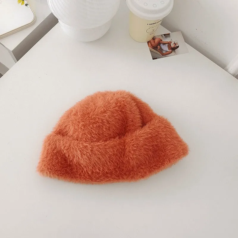 Beanies Lamb Wool Dome Skullcap Women's Winter Japanese Fashion Warm Hat