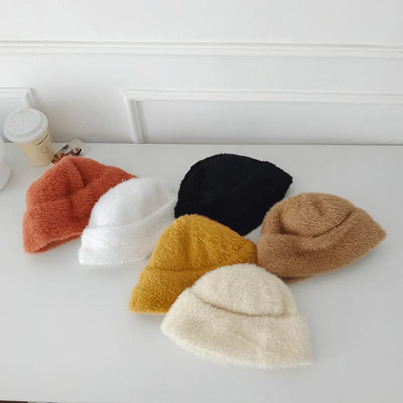 Beanies Lamb Wool Dome Skullcap Women's Winter Japanese Fashion Warm Hat