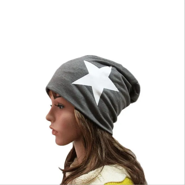 Big Star Design Casual Knitted Fashion Beanie