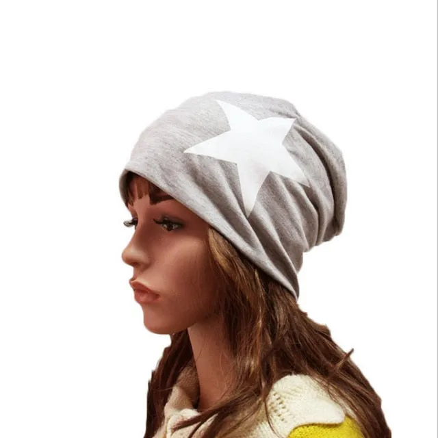 Big Star Design Casual Knitted Fashion Beanie