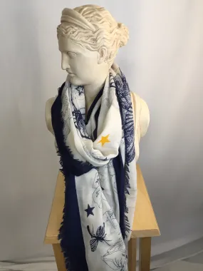 Bird & Butterfly Scarf