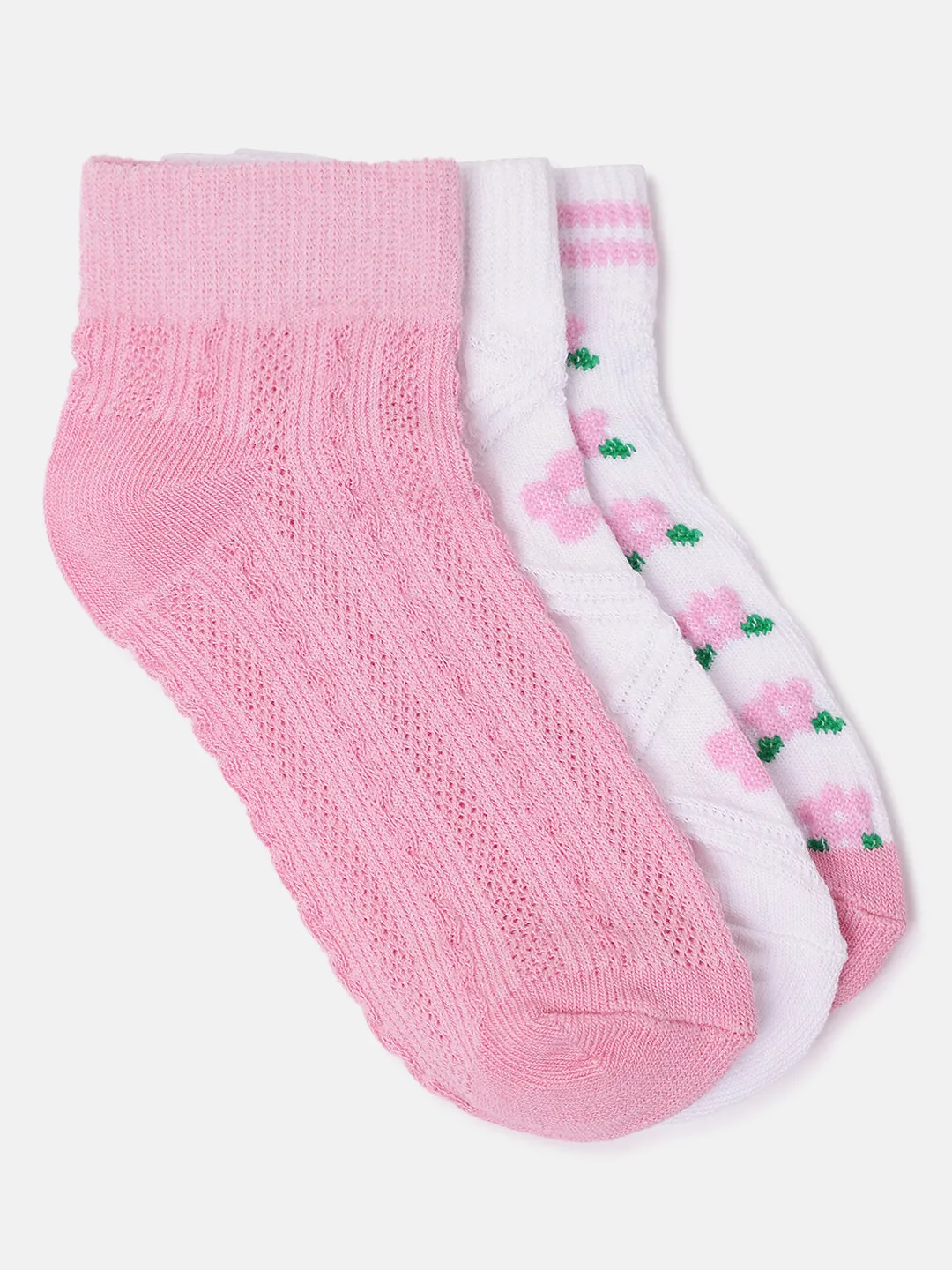 Blue Giraffe Girls Multicolor Patterned Ankle Length Socks