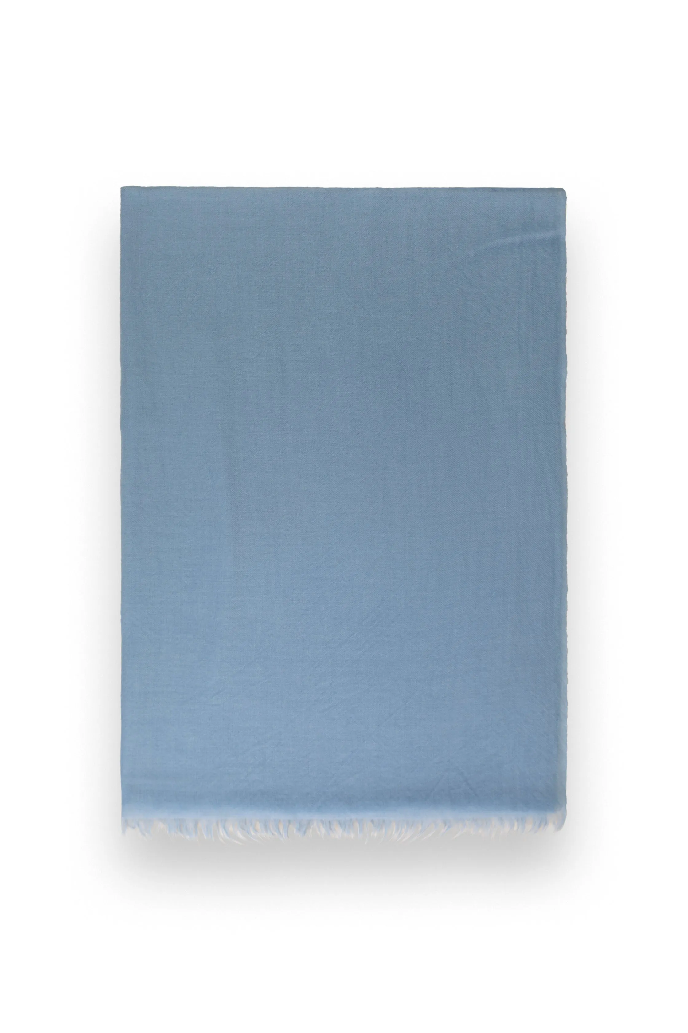 blue Lightweight Woven Cashmere Scarf