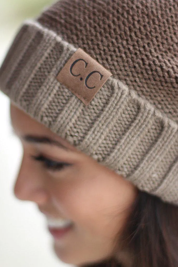 Brown Ombre Knit Beanie