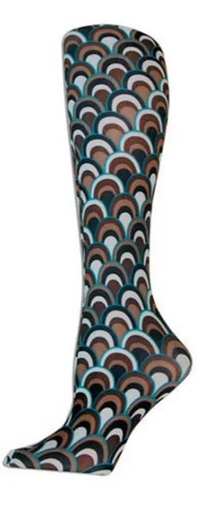 Brown Retro Knee High Trouser Socks (Women's)