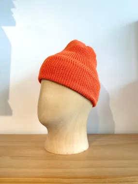 Cableami Orange Linen Waffle Knit Cap