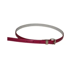 CARRIE - Womens Red Rosie Patent Skinny Leather Belt