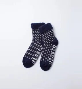 Comfy Room Socks "Bird's Eye" (Navy)