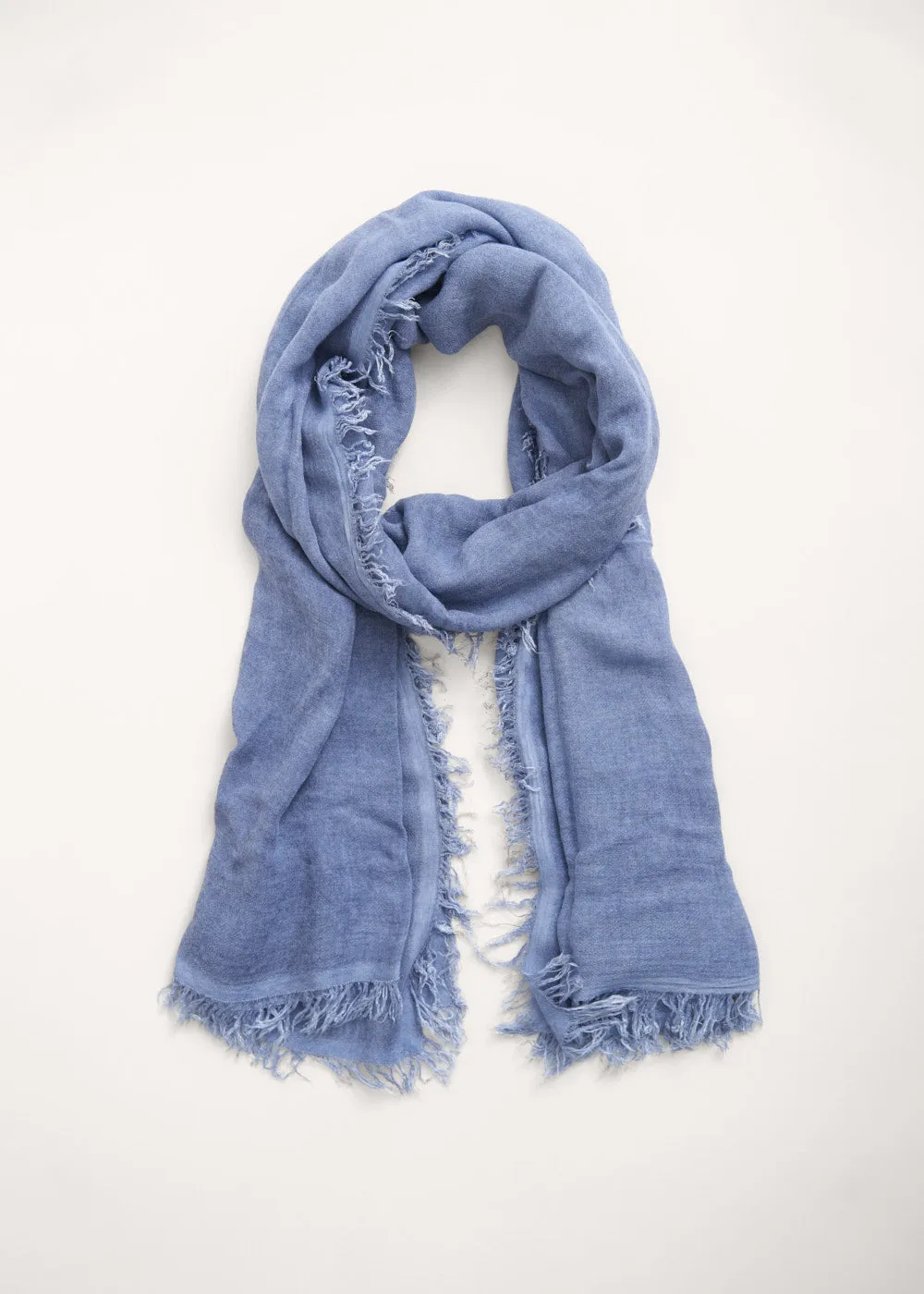 DENNY BAMBOO SCARF - LIGHT WASHED NAVY