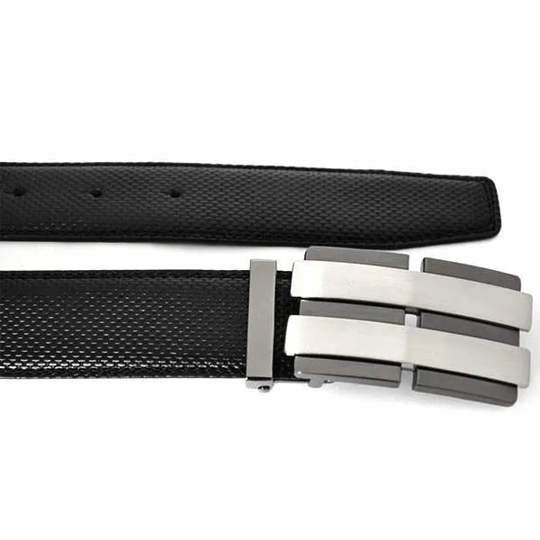 ELLIOT - Mens Black Reversible Leather Belt