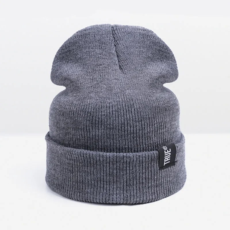 Fashion Elastic Winter Hat For Men - Black,Gray,Beige,Navy,Red, Wine