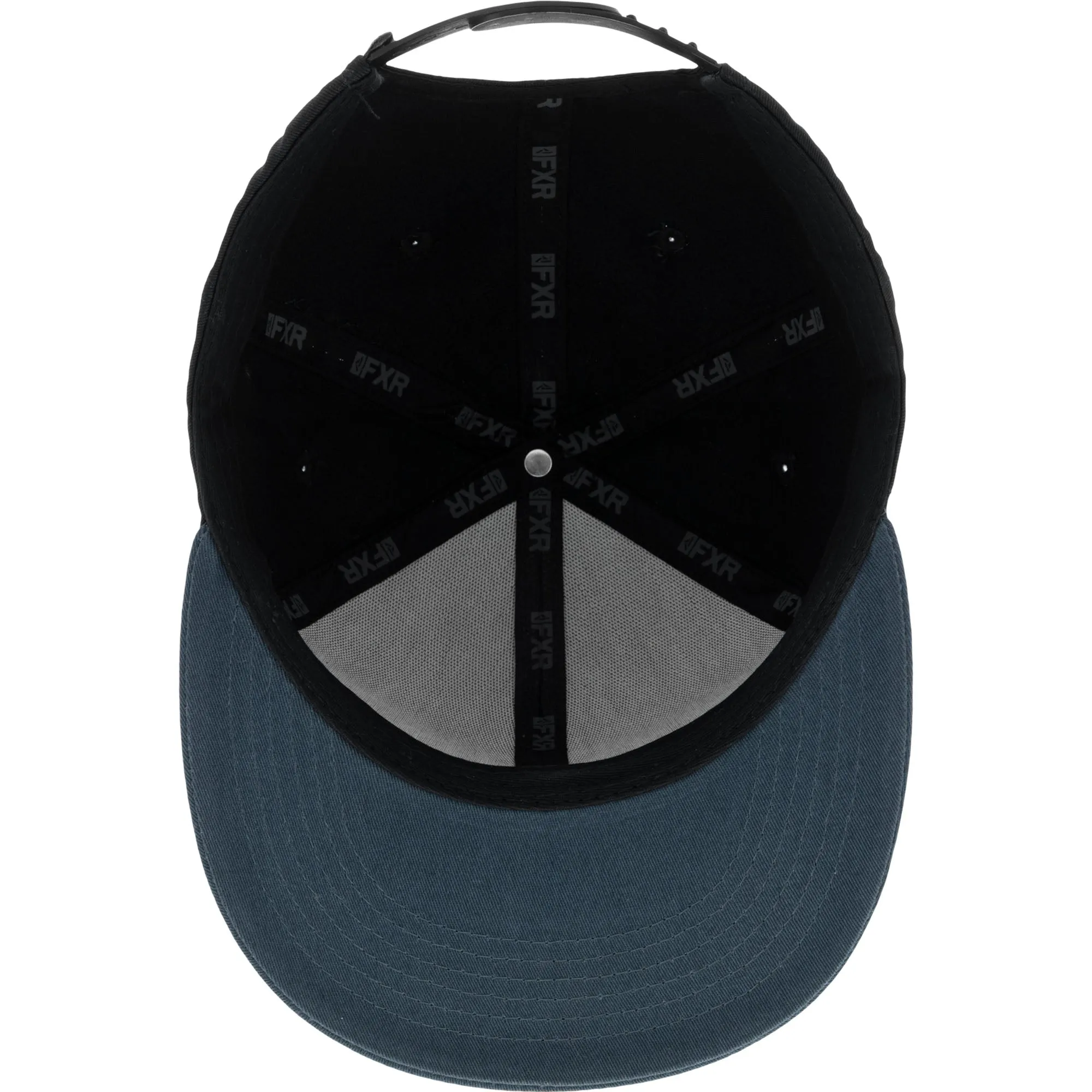 FXR Podium Baseball Hat Dark Steel/Sundial Blue