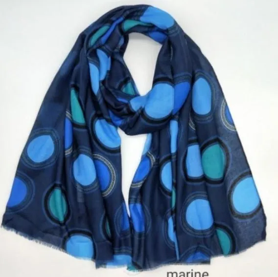 Geometic Circle print scarves