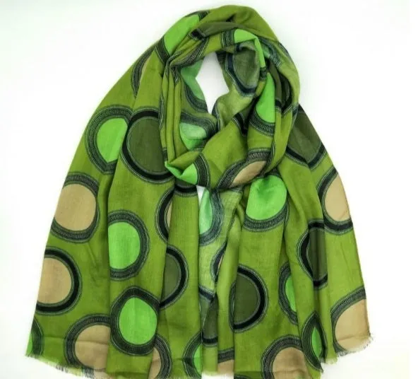 Geometic Circle print scarves