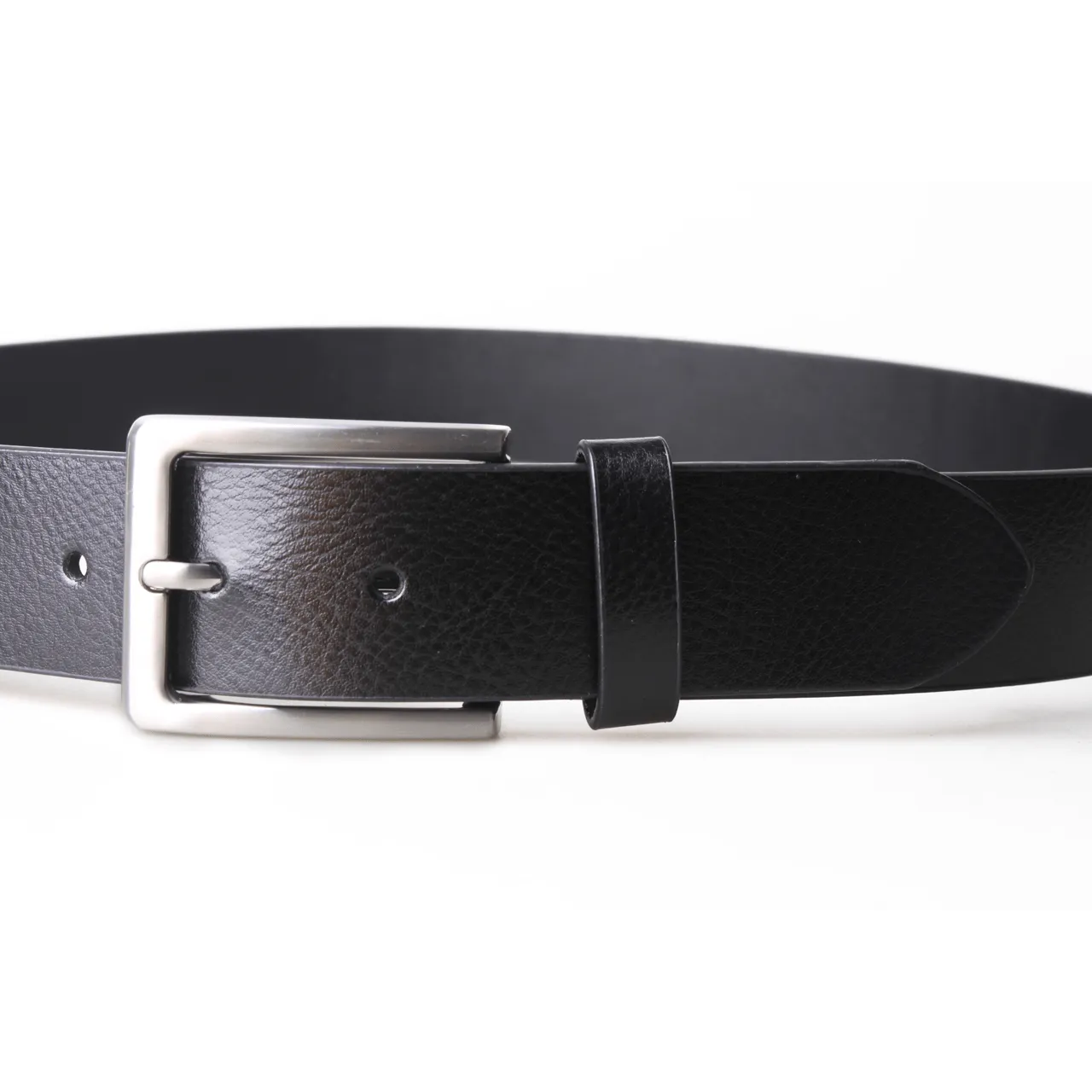 Grant Textured Leather Belt: 3.5 CM