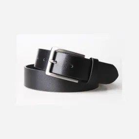 Grant Textured Leather Belt: 3.5 CM