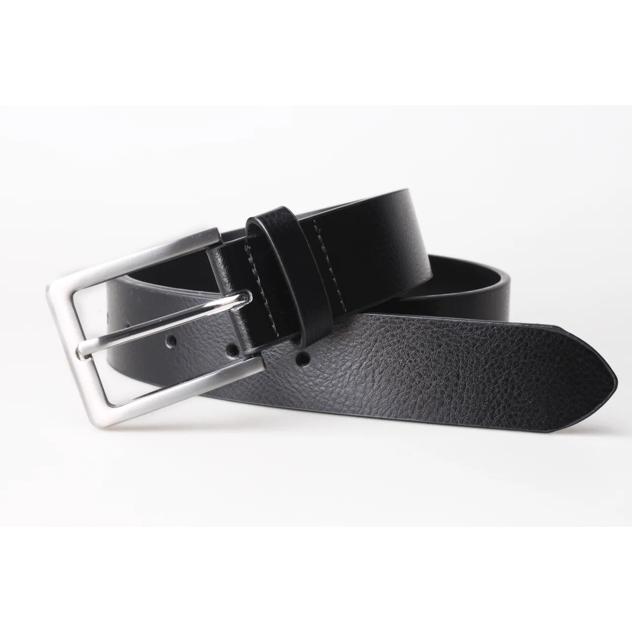 Grant Textured Leather Belt: 3.5 CM