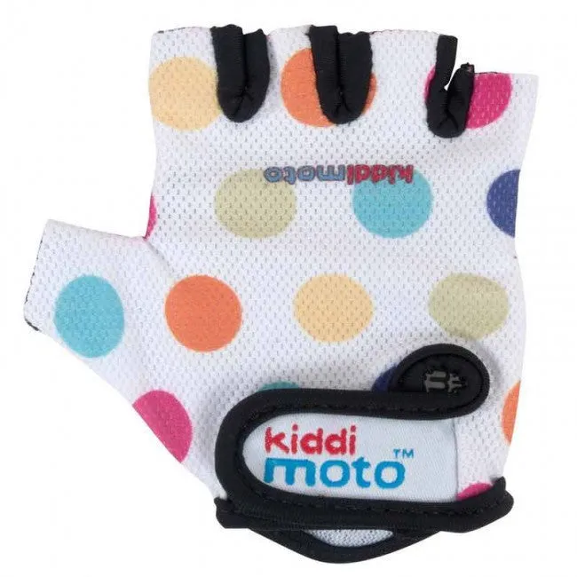 Kiddimoto - Pastel Dotty Gloves (Small)