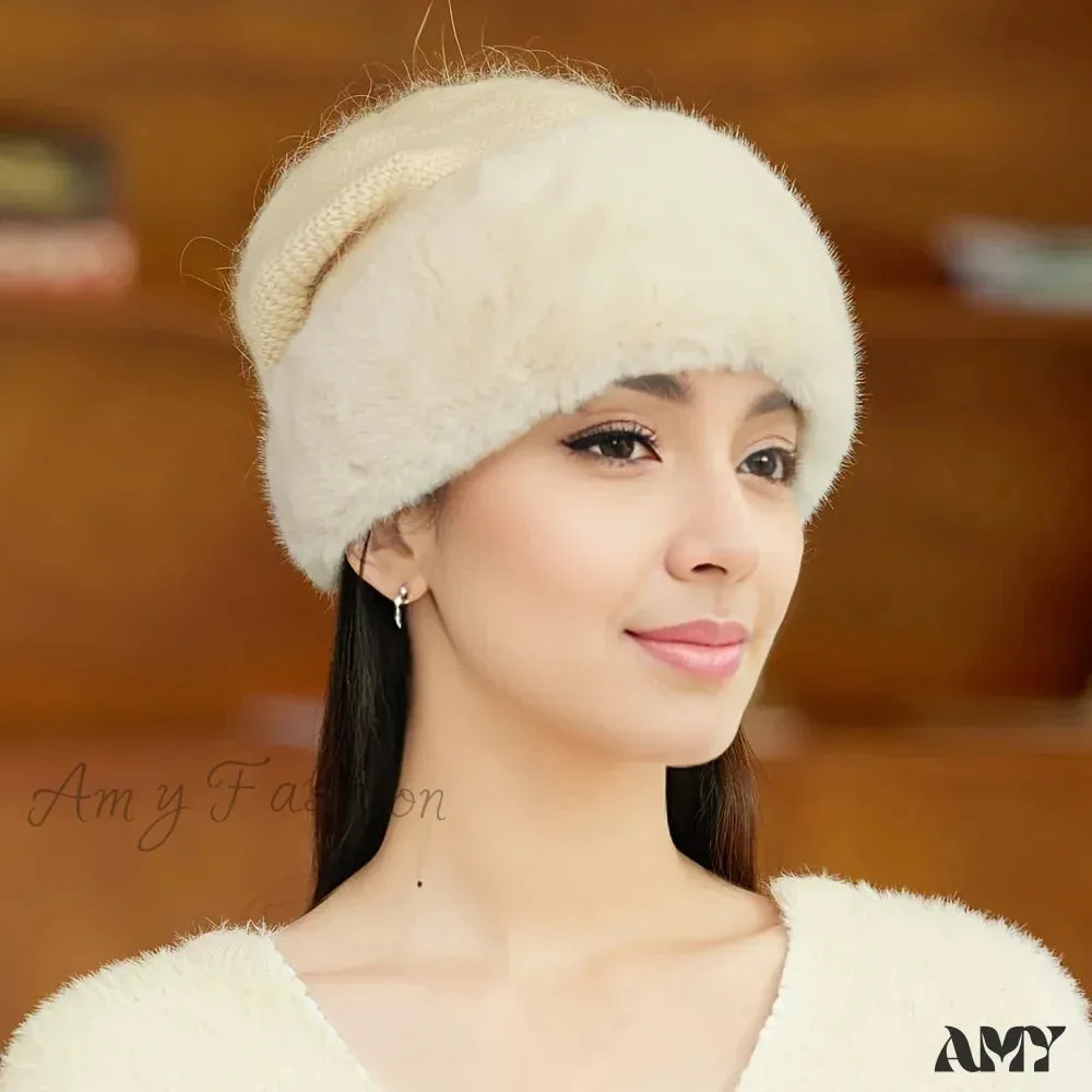 Knitted Double Layer Face Highlighting Hat