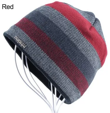 Knitted Wool Beanies Hats for Men - White,Red,Yellow,Brown