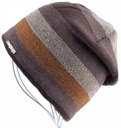 Knitted Wool Beanies Hats for Men - White,Red,Yellow,Brown