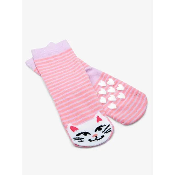 Little Blue House Socks - Cat