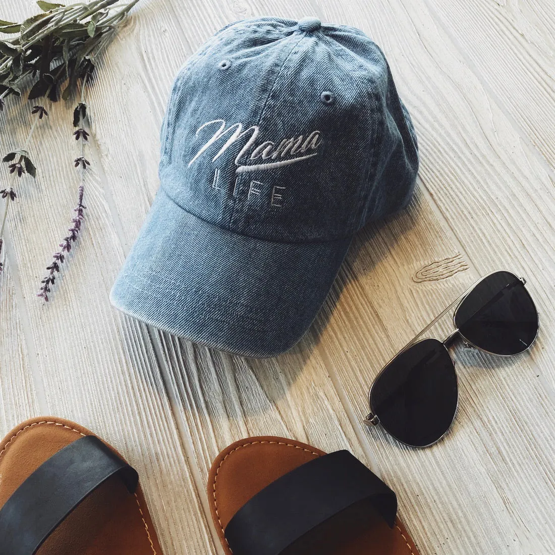 Mama Life Hat • Denim