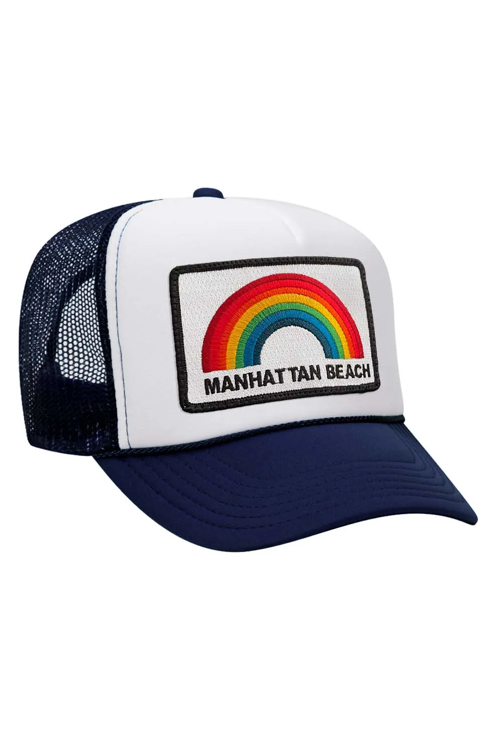 MANHATTAN BEACH RAINBOW TRUCKER HAT