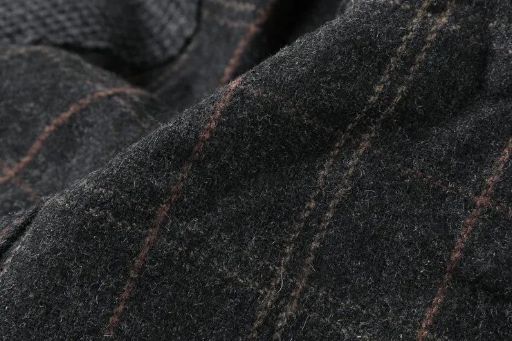 Men's Autumn/Winter Plaid Woolen Cap