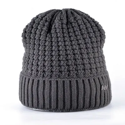 Men's Knitted Winter Beanie - Black,Red,Gray,Khaki,Blue