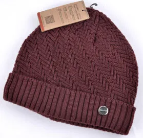 Men's Knitted Winter Beanie - Black,Red,Khaki,Crimson,Brown