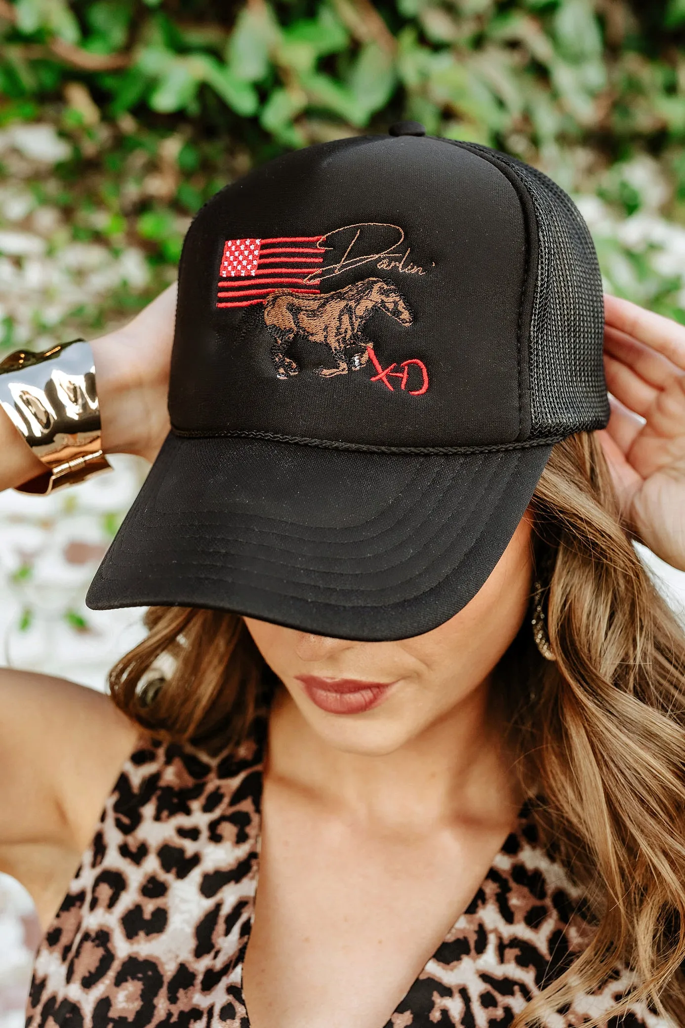 NEW!! DARLIN Black Trucker Hat by DARLIN' Brand