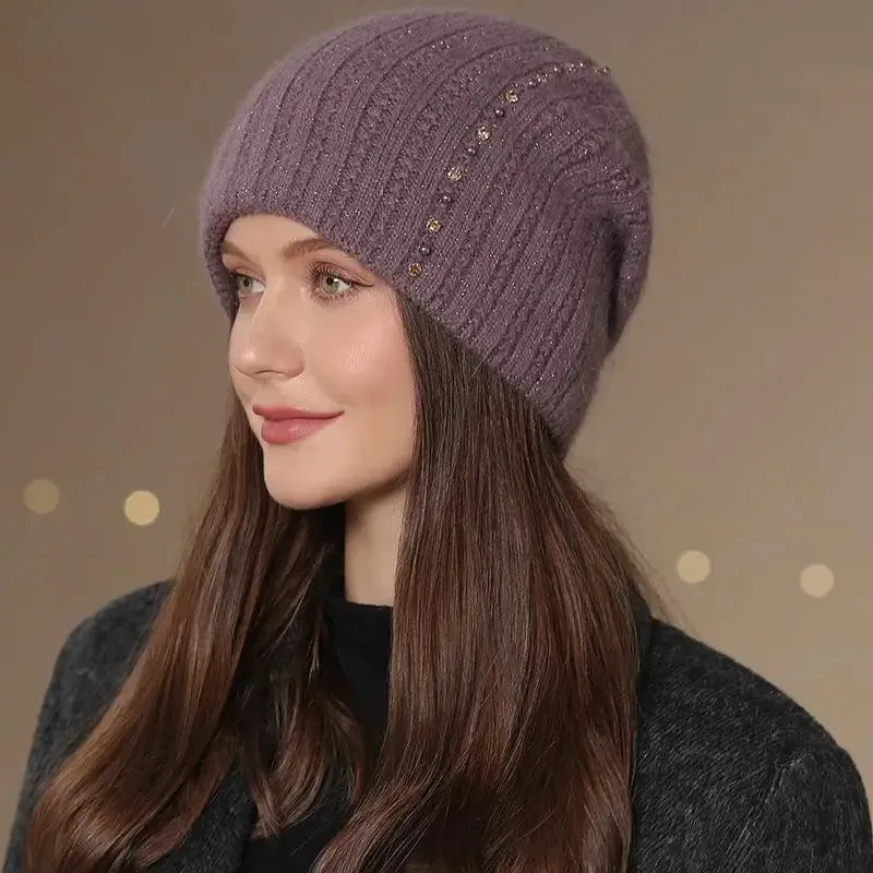 New Winter Fashion Decorate Warm Casual Streetwear Knitted Hat