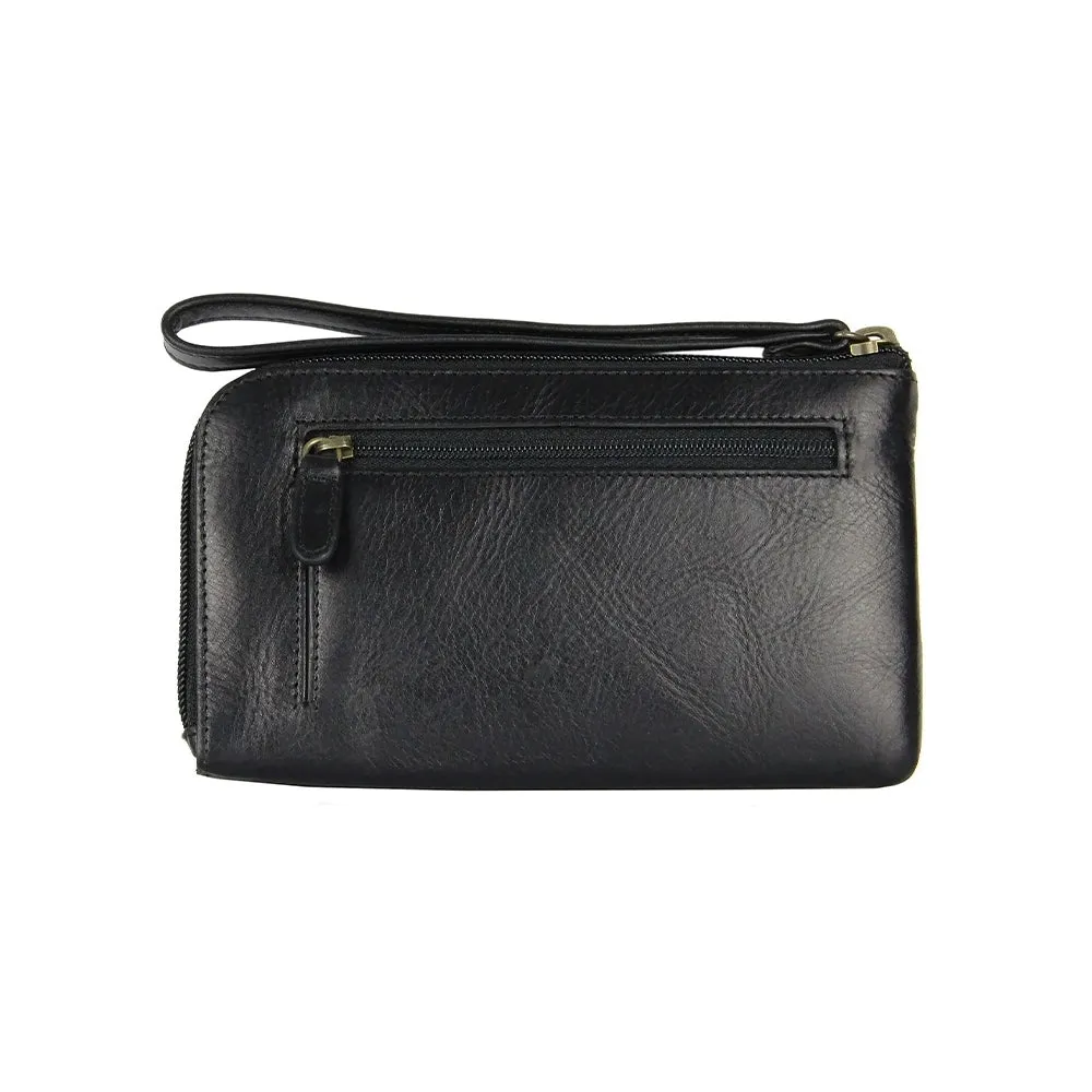 Picard Breve Ladies  Zipdown Leather Pouch (Black)