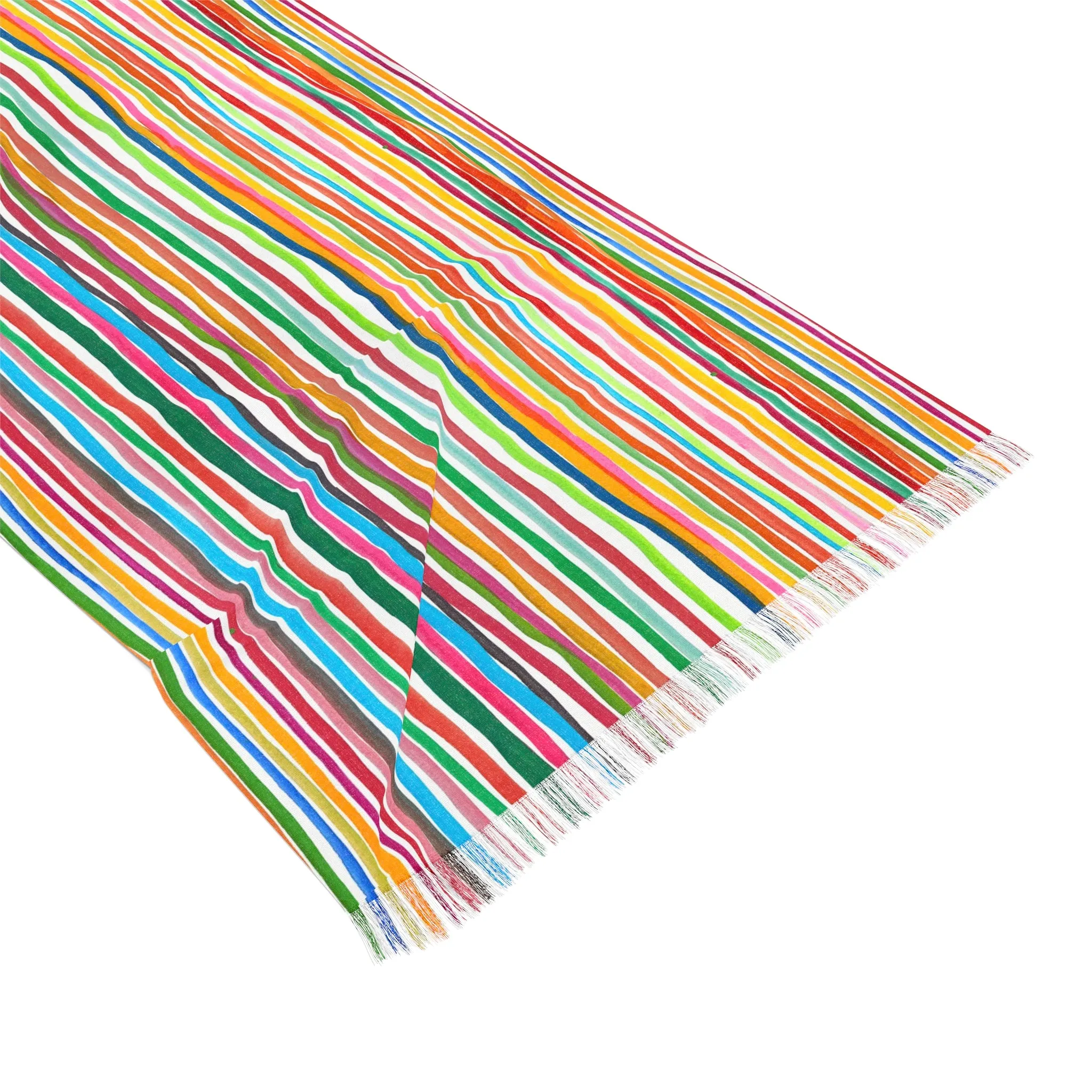 Popsicle Stripe Lightweight Scarf