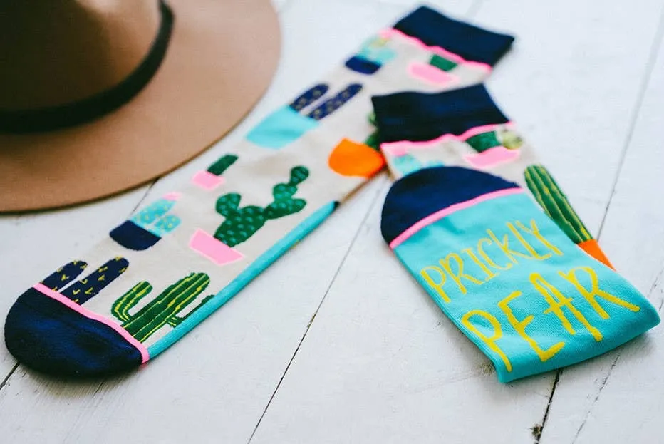 Prickly Pear Cactus Socks