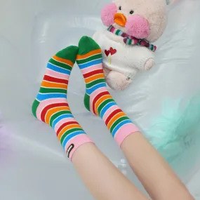 Rainbow Stripes Ankle Socks