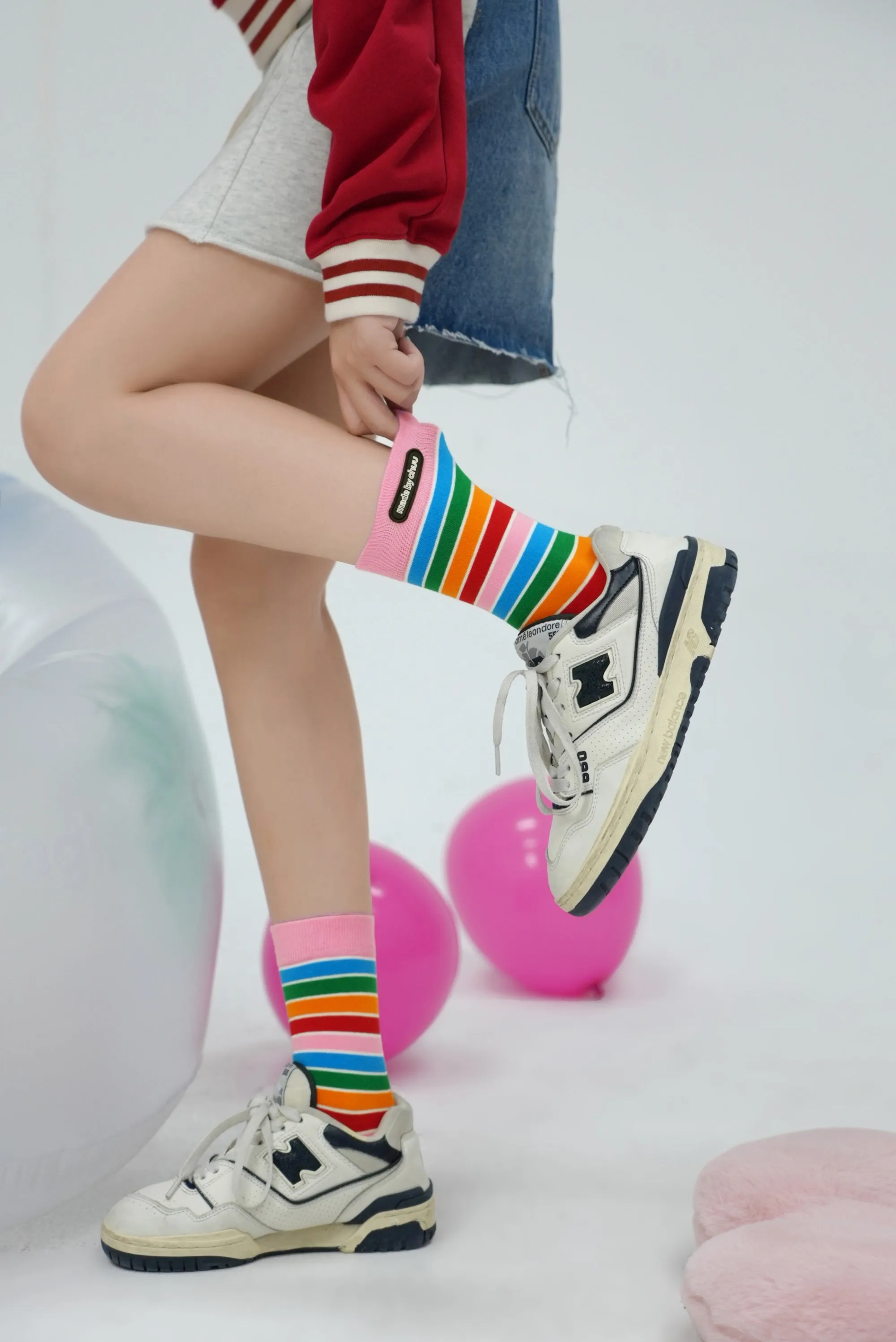 Rainbow Stripes Ankle Socks